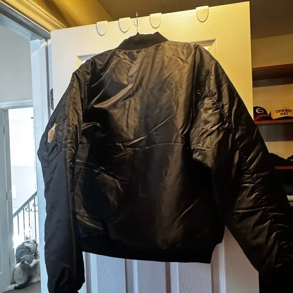 Black Bomber-Military Flight Jacket - Picture 5 of 5